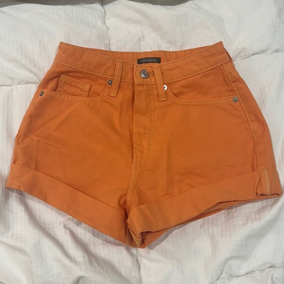 Orange Jean shorts - Picture 1 of 6